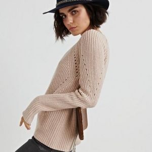 Lucky Brand cream/tan sweater